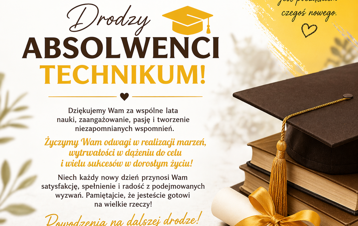 Zdjęcie do Pożegnanie absolwent&oacute;w klas maturalnych