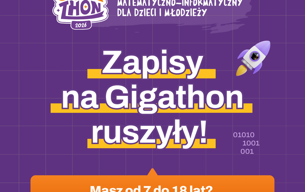 Zdjęcie do Gigathon - Og&oacute;lnopolski Konkurs Matematyczno-Informatyczny dla dzieci i młodzieży