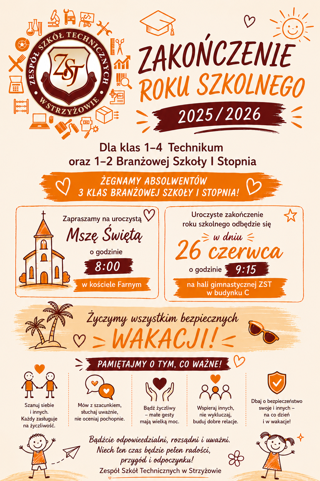 Zdjęcie do Uroczyste zakończenie roku szkolnego